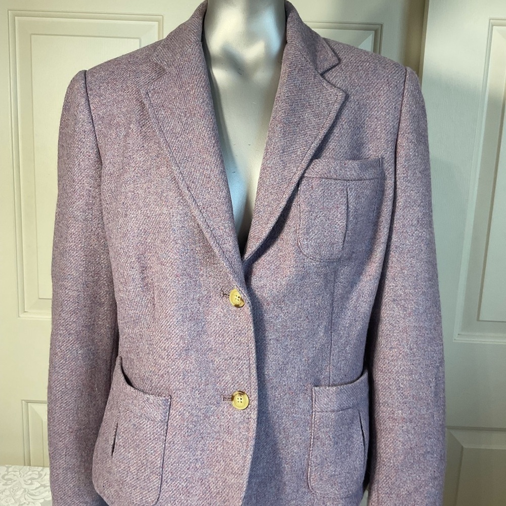 Chaps Petite Light Purple Wool Blend Blazer Womens Size 14P - Picture 4 of 13